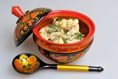 boiled-pelmeni-khokhloma-painted-russian