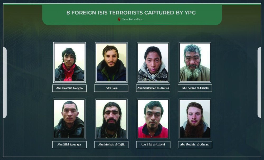 Боевики ИГ, пойманные курдами в Дейр эз-Зоре. Два узбекиа,  таджик,  казах,  россиянин с украинцем, и немец с американцем.jpg